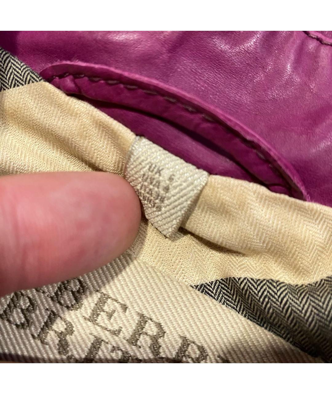 BURBERRY BRIT Розовая кожаная куртка, фото 4