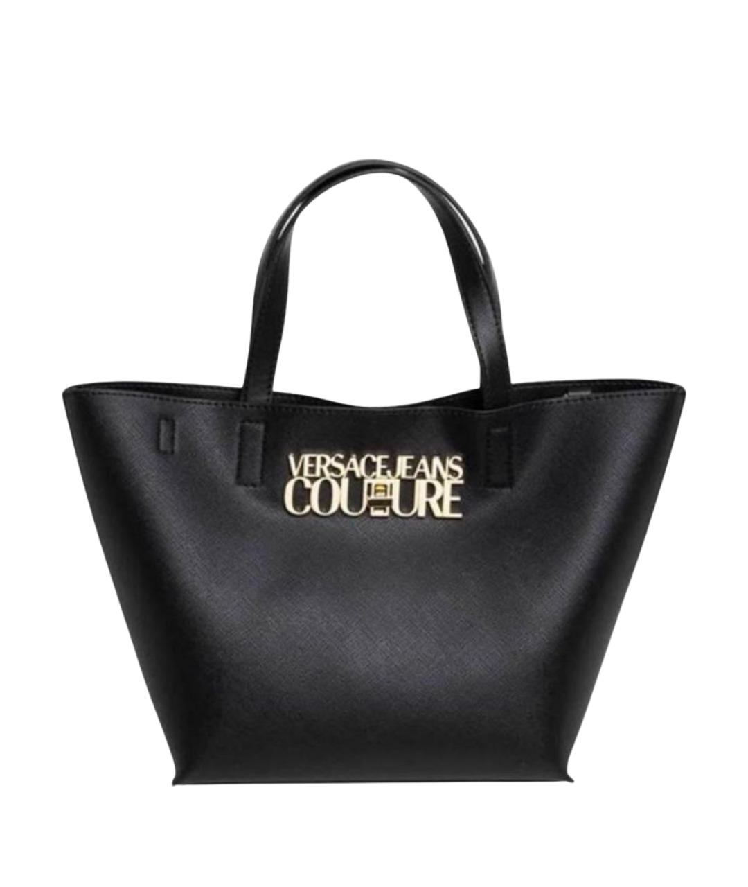 VERSACE JEANS COUTURE Черная сумка тоут, фото 1