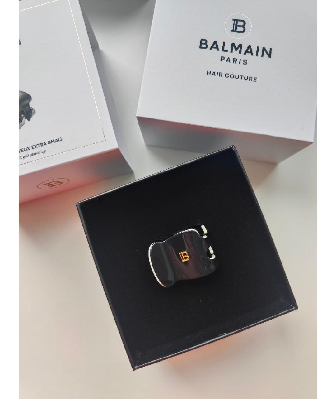 BALMAIN Черная заколка, фото 3