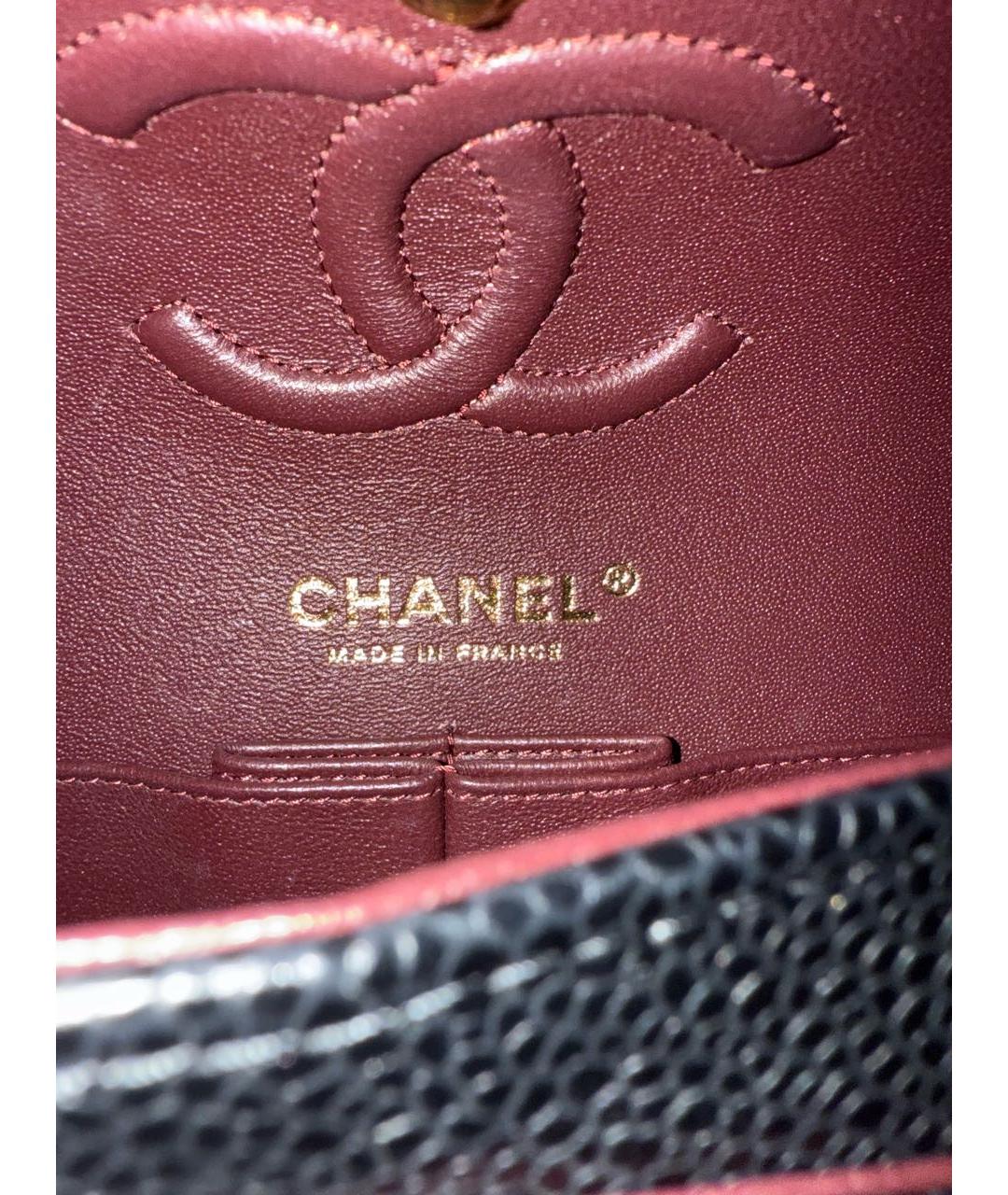 CHANEL Черная кожаная сумка через плечо, фото 6