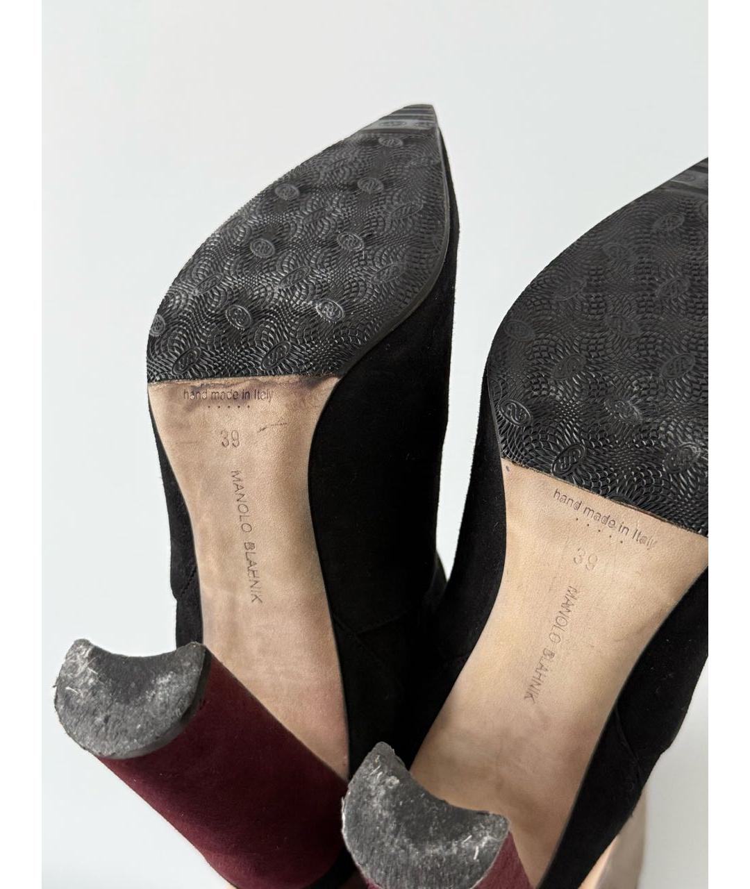 MANOLO BLAHNIK Мульти замшевые сапоги, фото 7