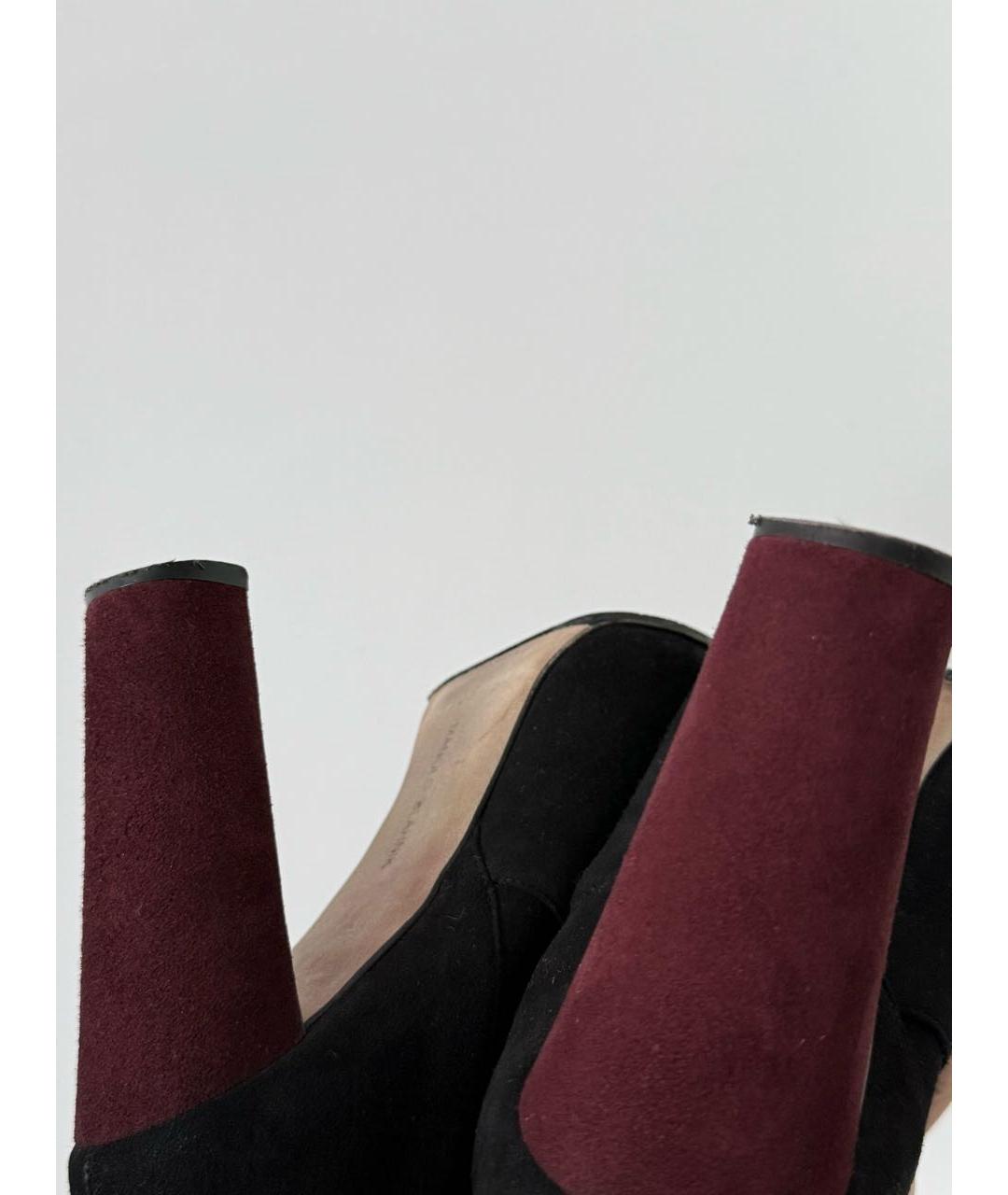 MANOLO BLAHNIK Мульти замшевые сапоги, фото 4