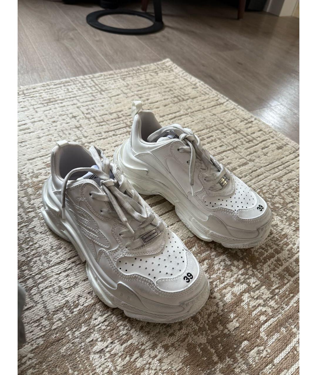 BALENCIAGA Белые кроссовки, фото 5