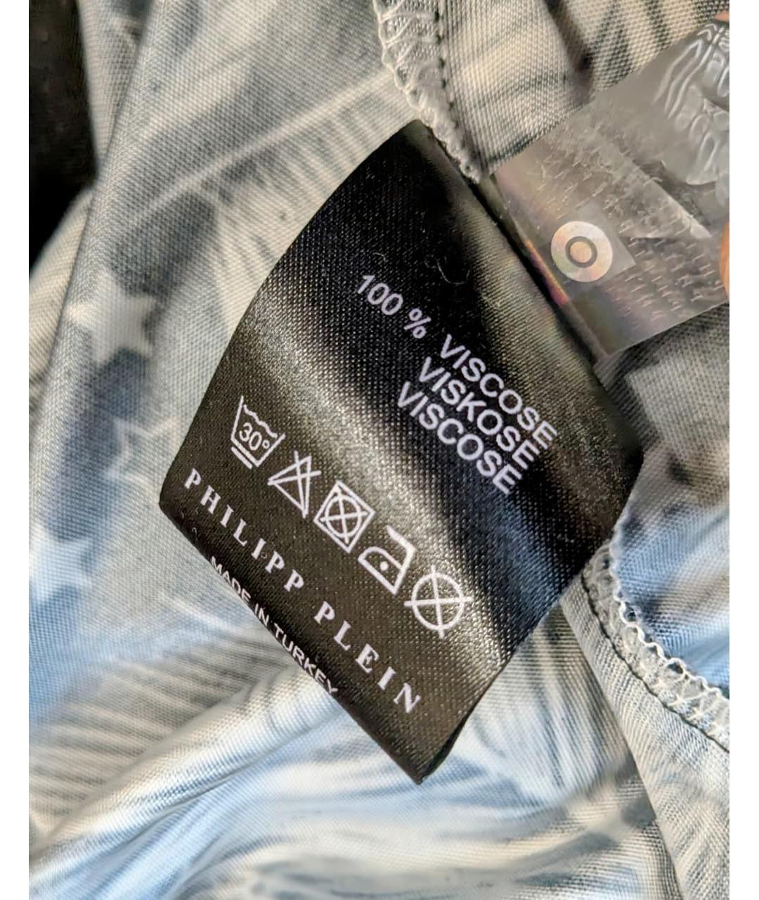PHILIPP PLEIN Черное вискозное повседневное платье, фото 7