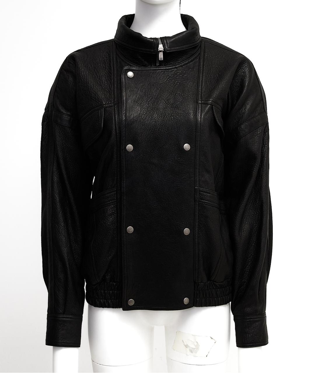 SAINT LAURENT Черная кожаная куртка, фото 9