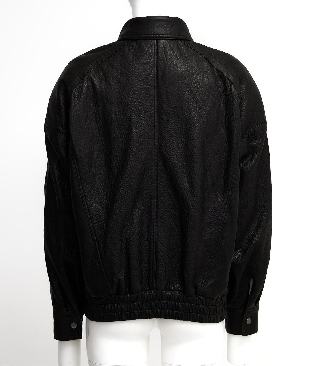 SAINT LAURENT Черная кожаная куртка, фото 2