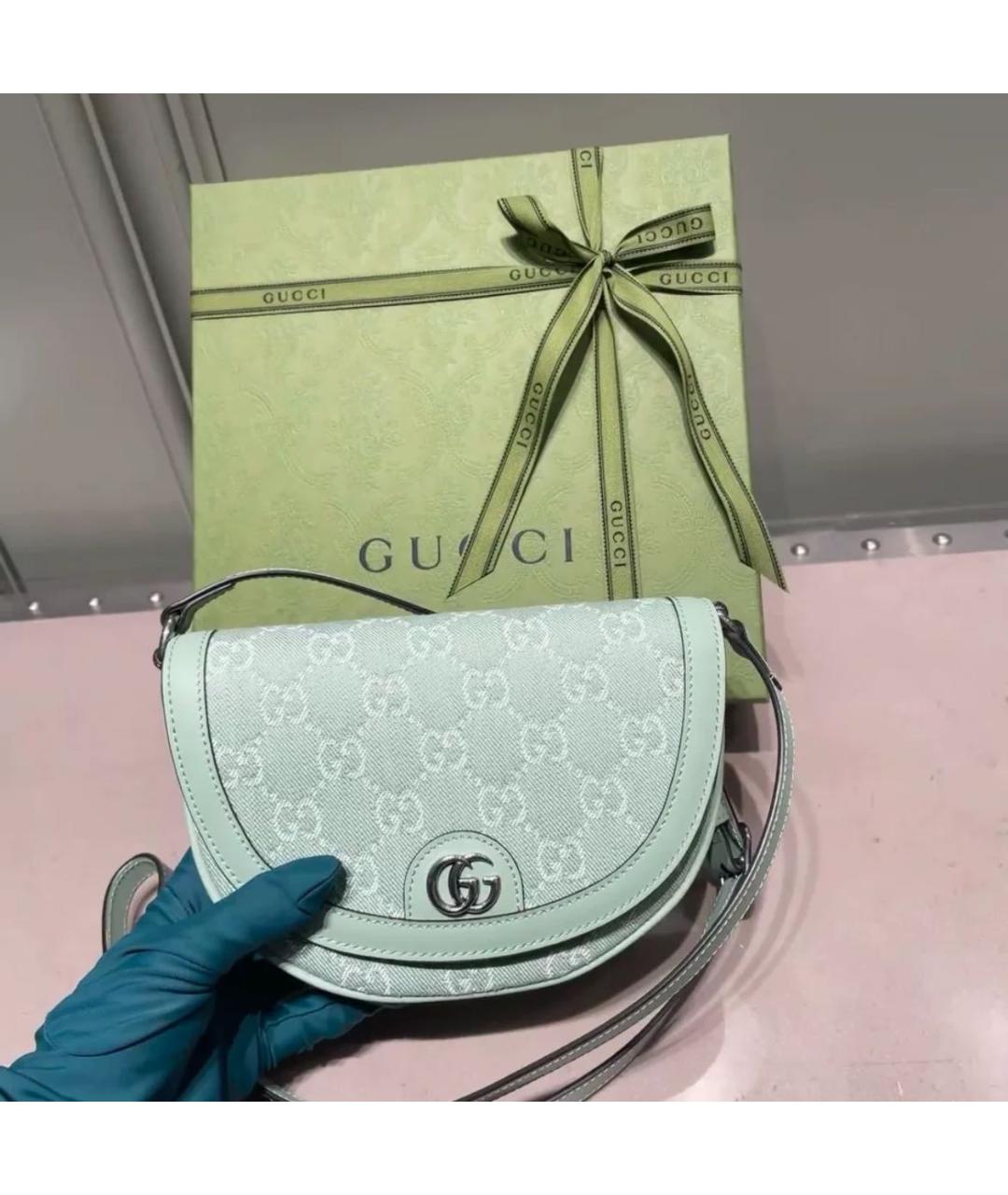 GUCCI Зеленая сумка через плечо, фото 2