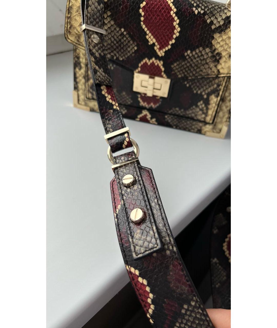 THE KOOPLES Коричневая кожаная сумка с короткими ручками, фото 8