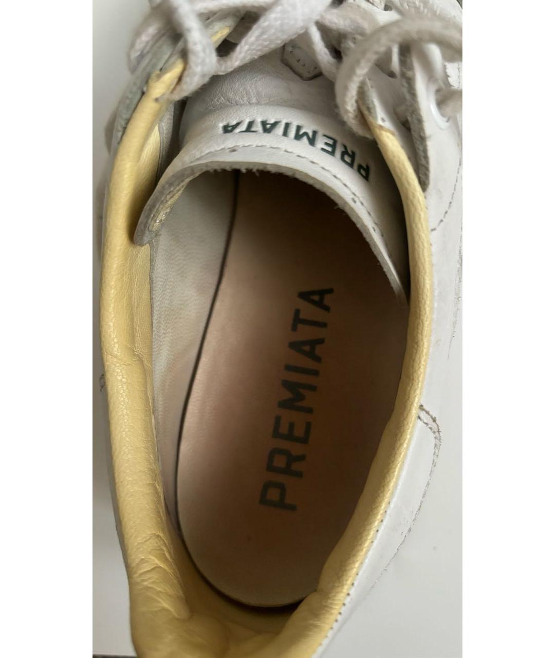 PREMIATA Белые кожаные кроссовки, фото 6