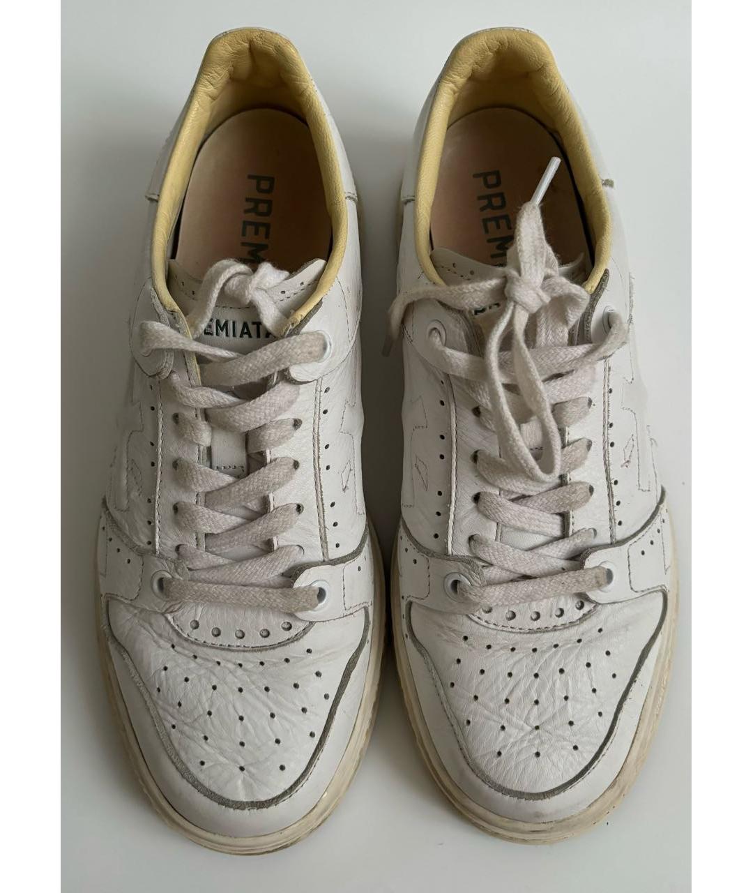 PREMIATA Белые кожаные кроссовки, фото 3