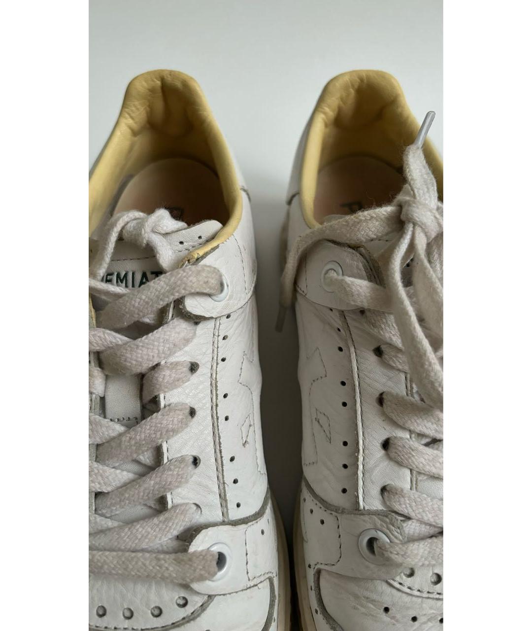 PREMIATA Белые кожаные кроссовки, фото 4