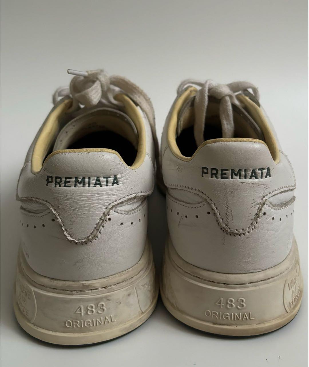 PREMIATA Белые кожаные кроссовки, фото 5