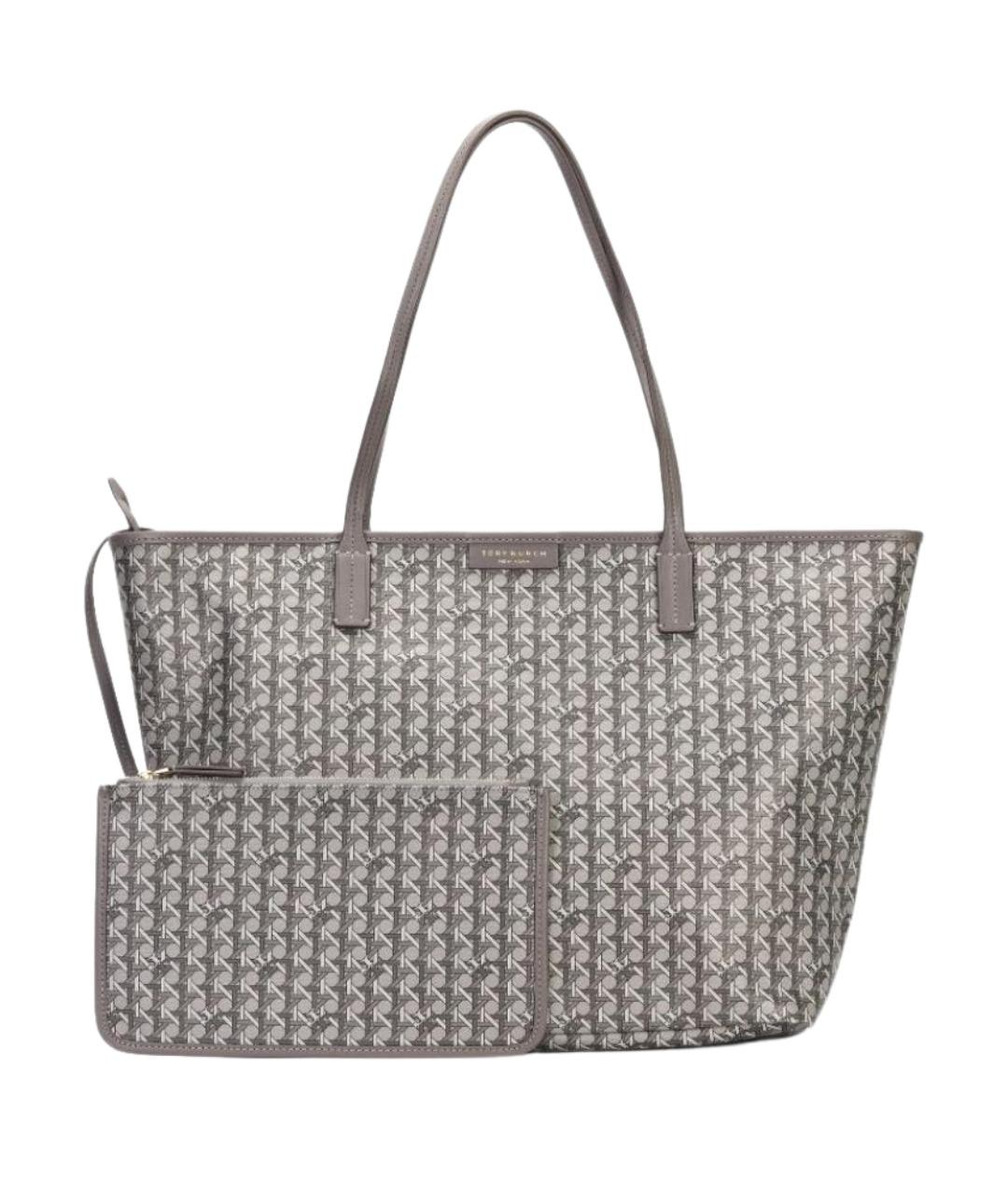 TORY BURCH Серая сумка тоут, фото 1