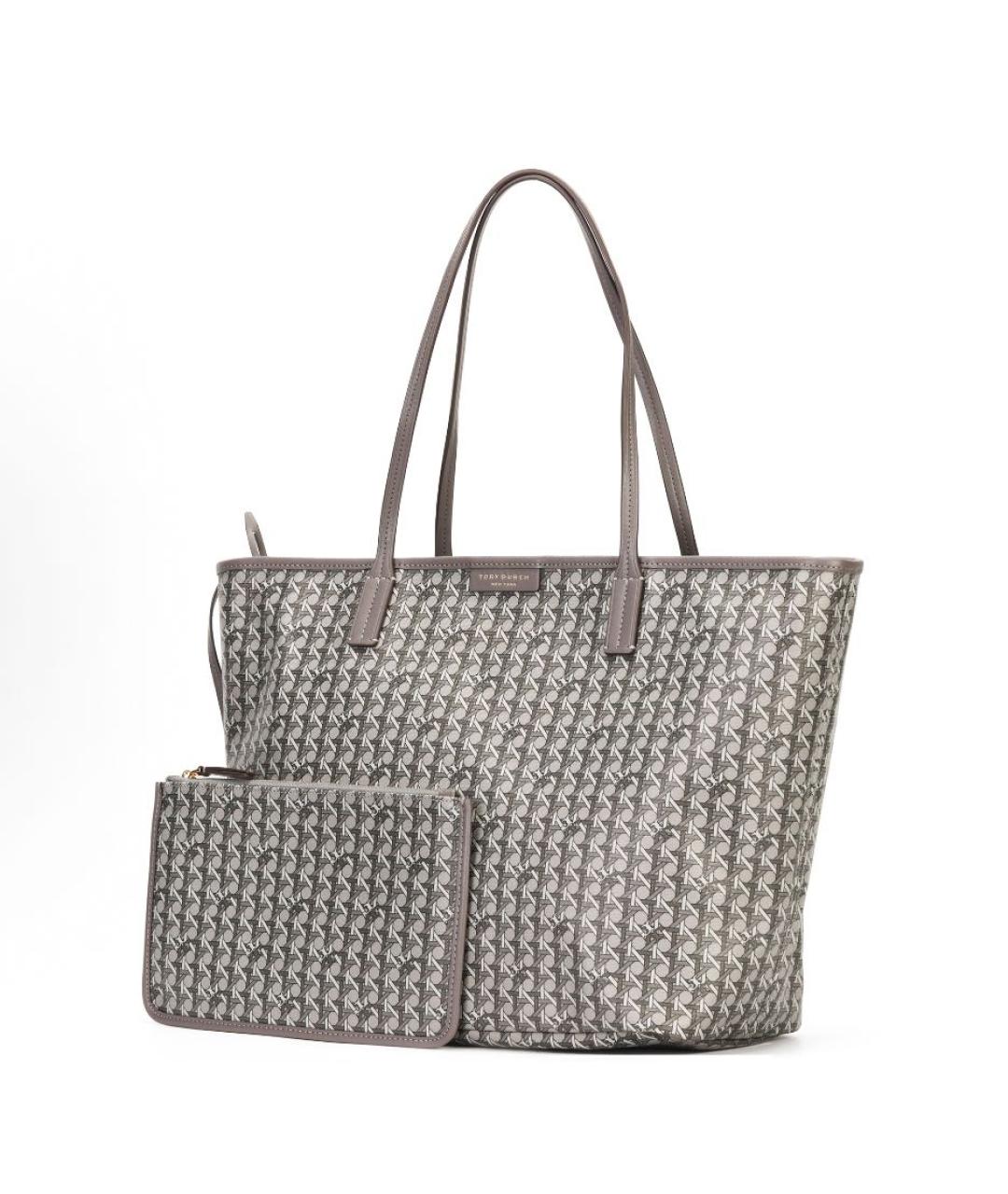 TORY BURCH Серая сумка тоут, фото 2