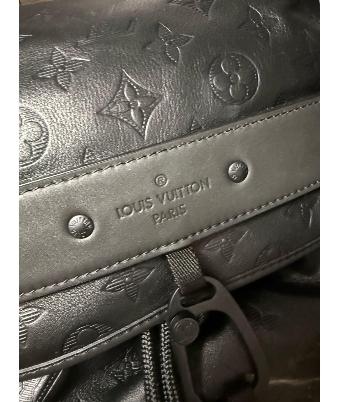 LOUIS VUITTON Черный кожаный рюкзак, фото 4