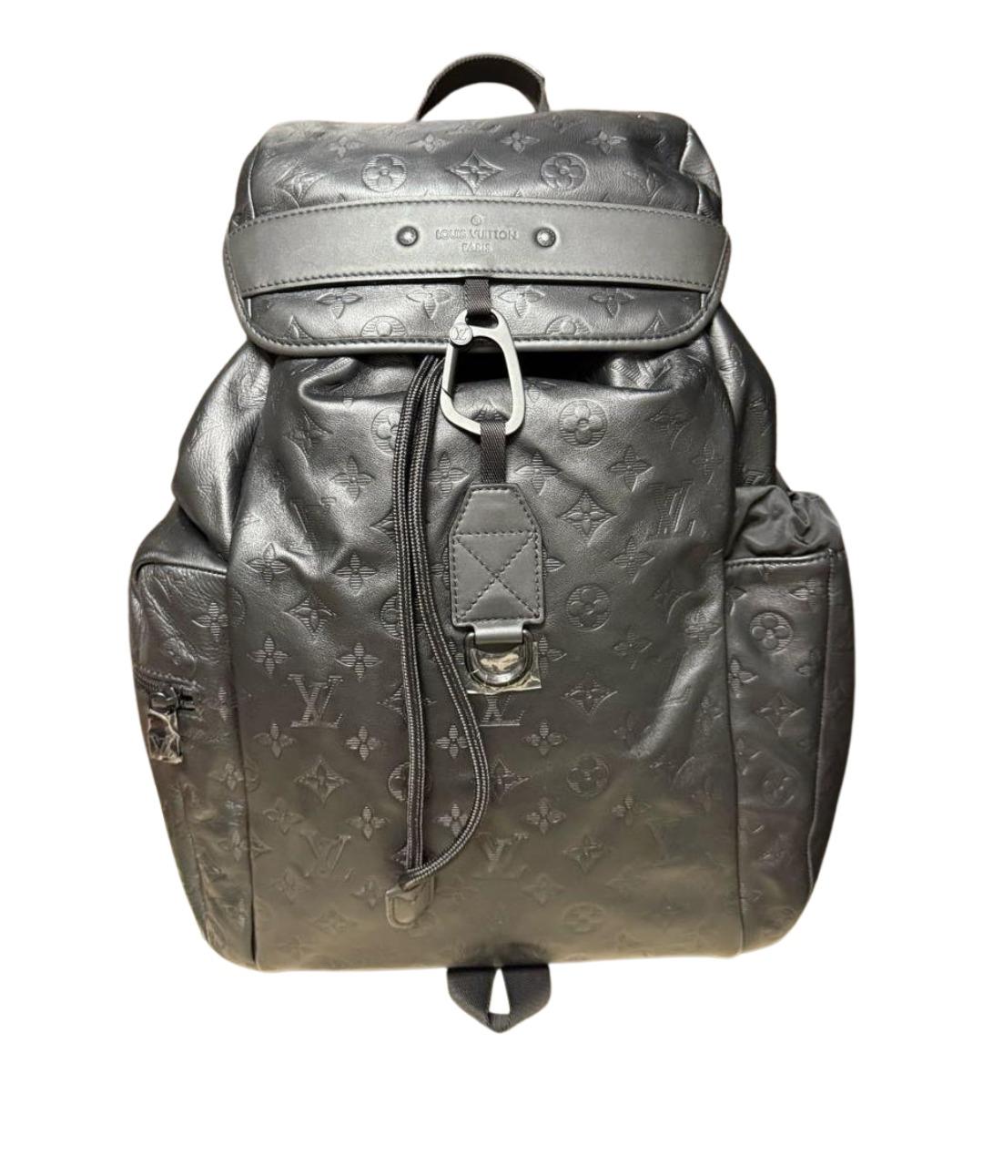 LOUIS VUITTON Черный кожаный рюкзак, фото 1