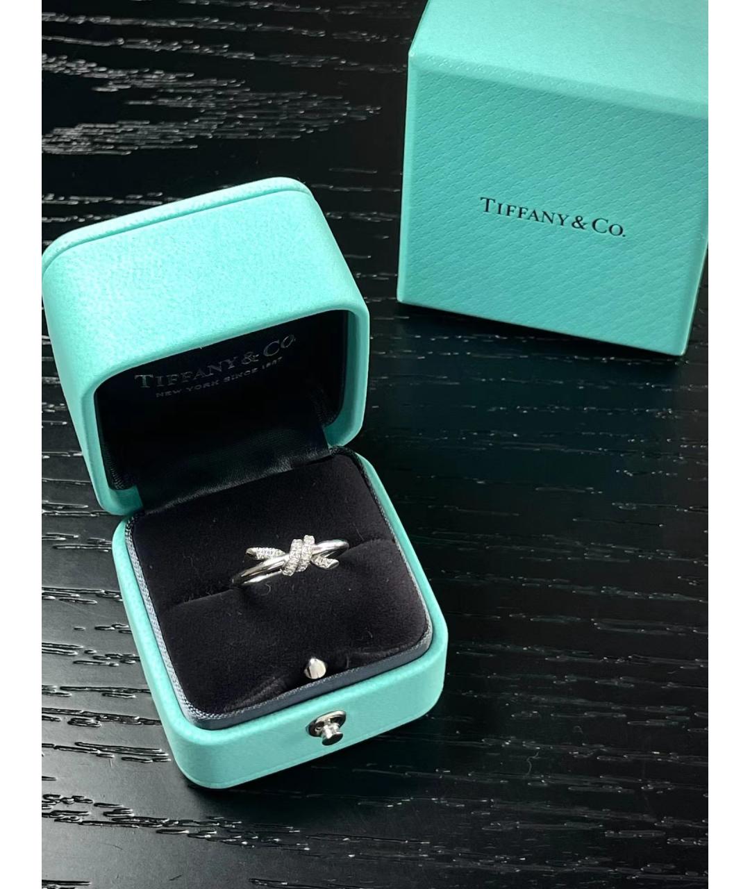 TIFFANY&CO Серебряное кольцо из белого золота, фото 3