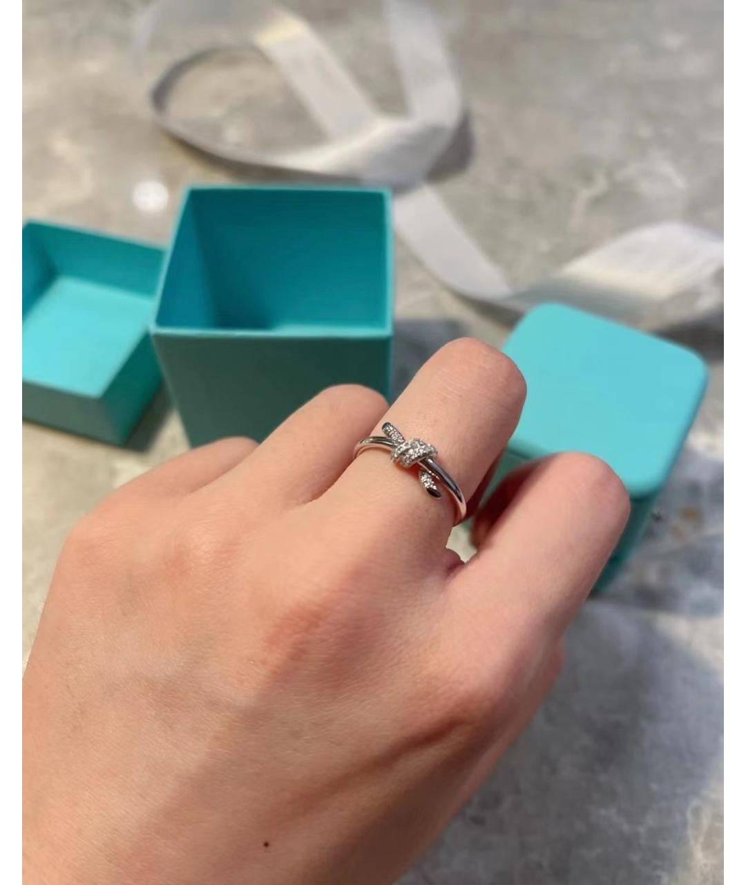 TIFFANY&CO Серебряное кольцо из белого золота, фото 5
