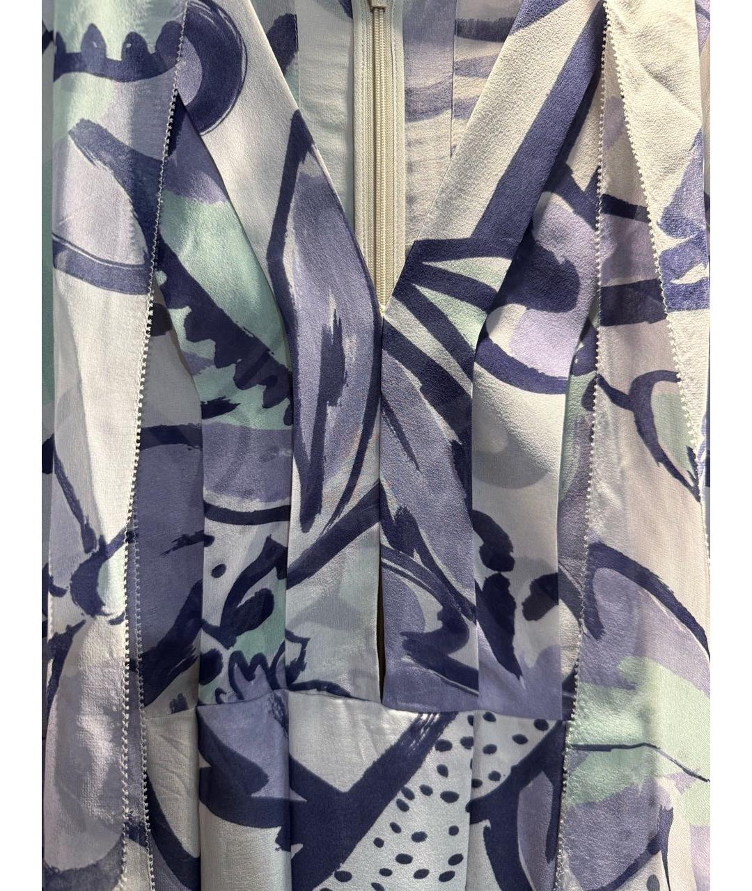 BURBERRY Мульти шелковое повседневное платье, фото 4