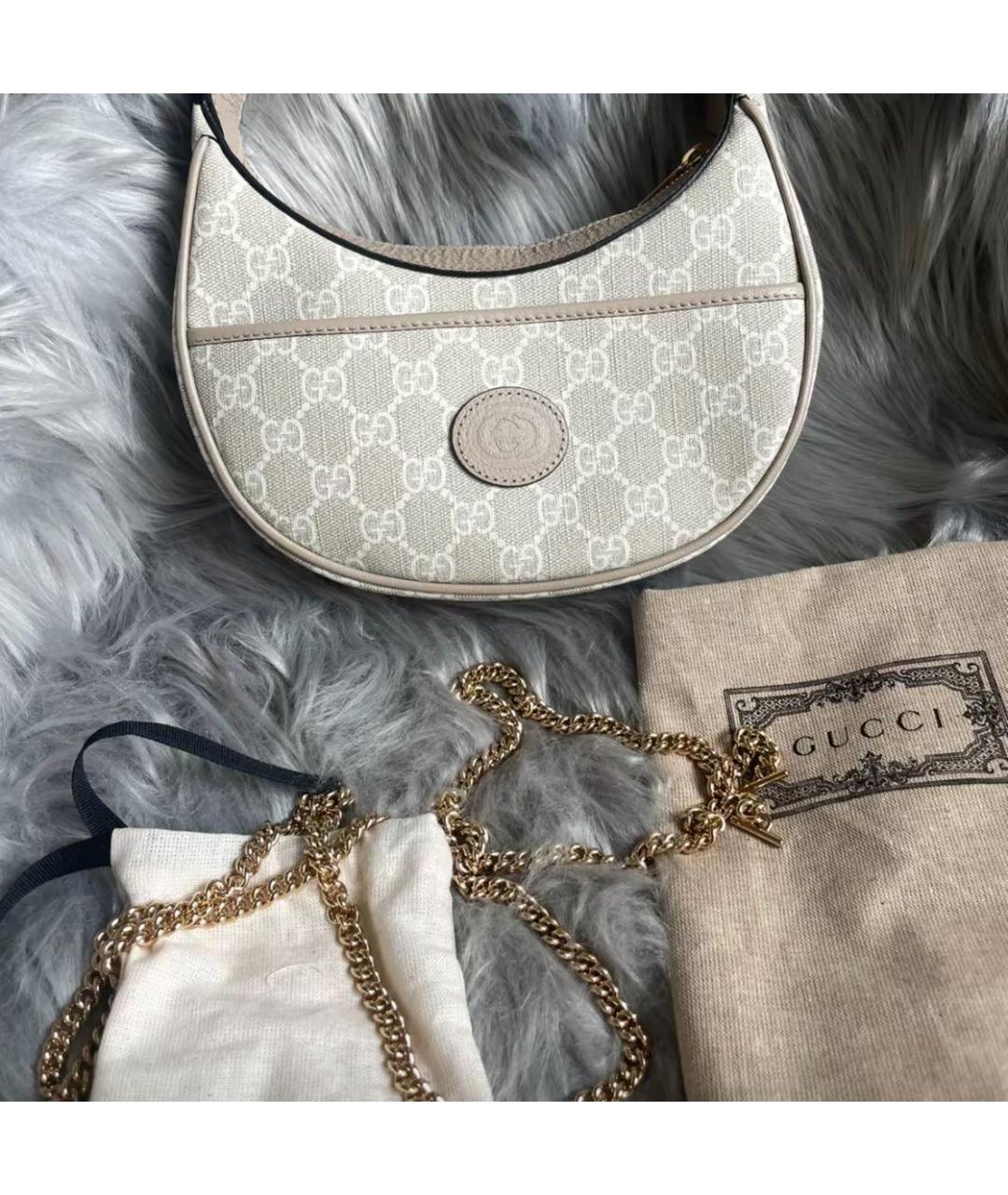GUCCI Бежевая сумка с короткими ручками, фото 2