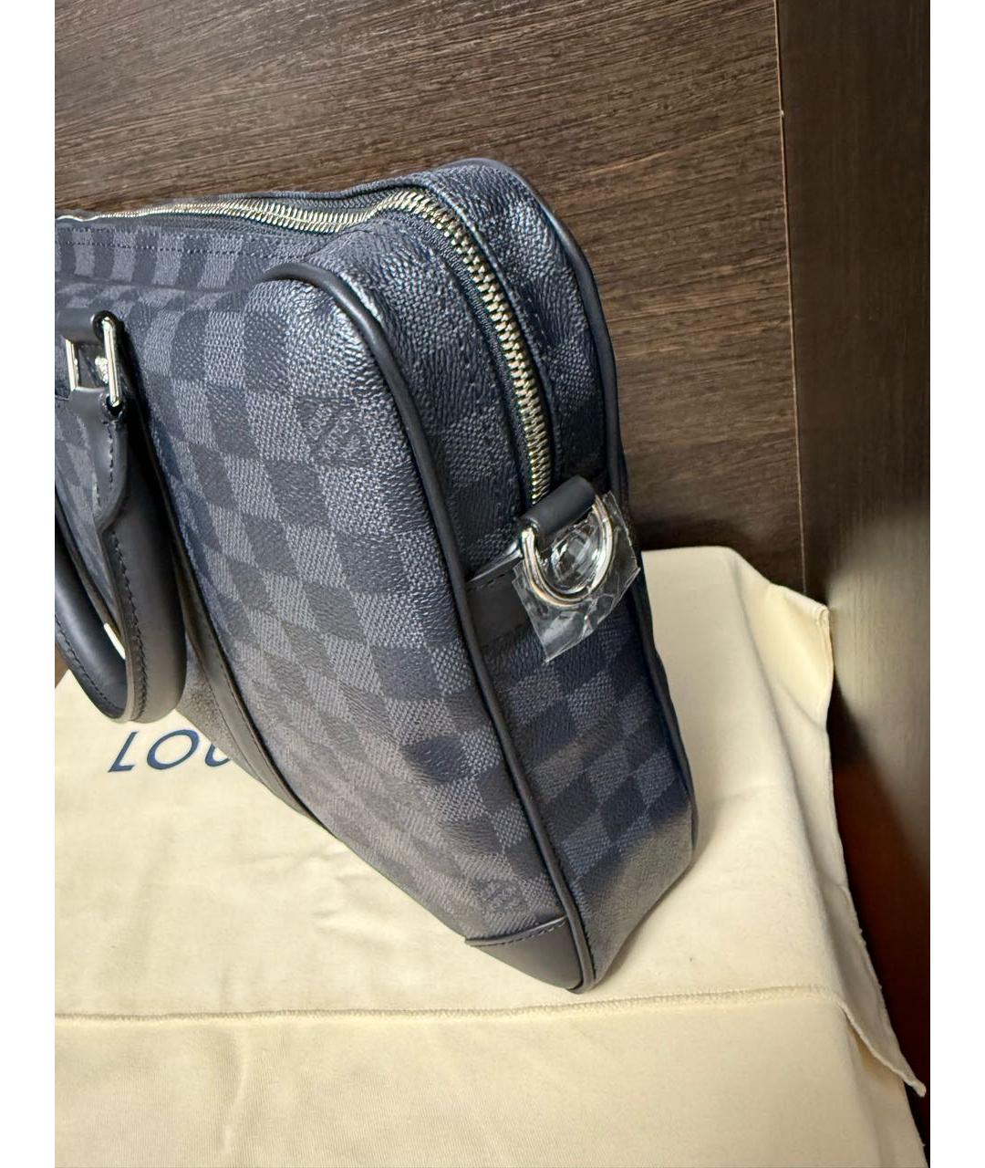 LOUIS VUITTON Черный портфель, фото 3