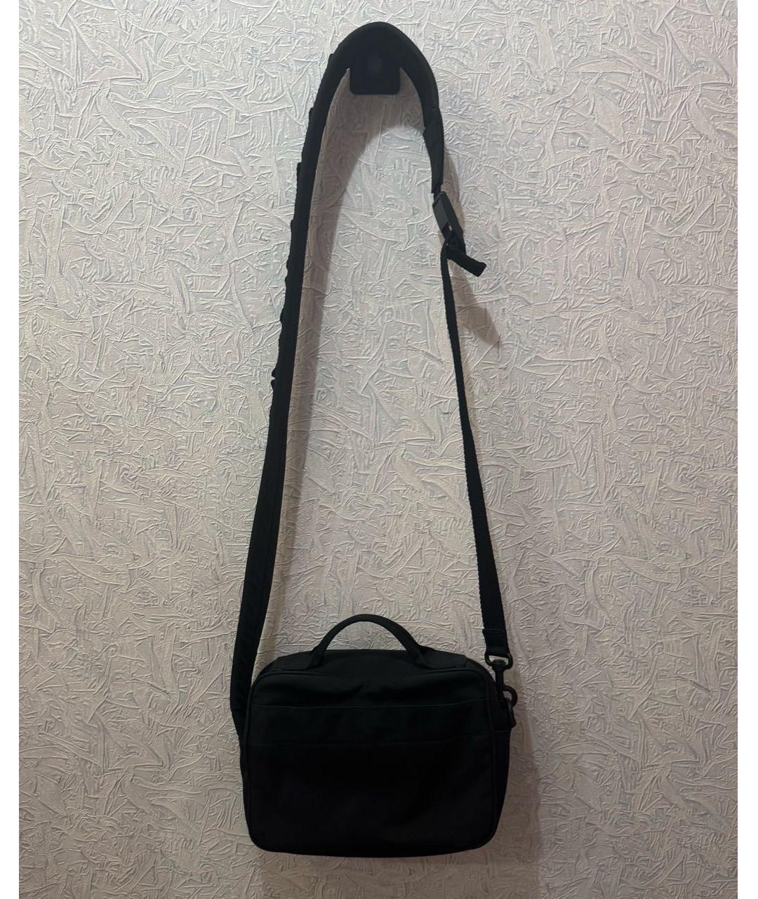 BALENCIAGA Черная тканевая сумка на плечо, фото 3