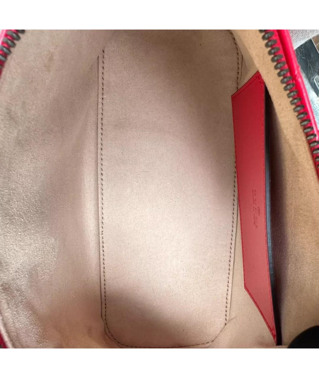 GUCCI Красная кожаная сумка с короткими ручками, фото 6