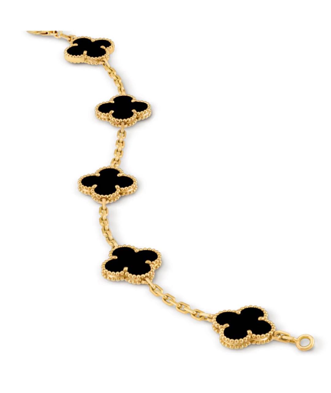 VAN CLEEF & ARPELS Черный браслет из желтого золота, фото 2