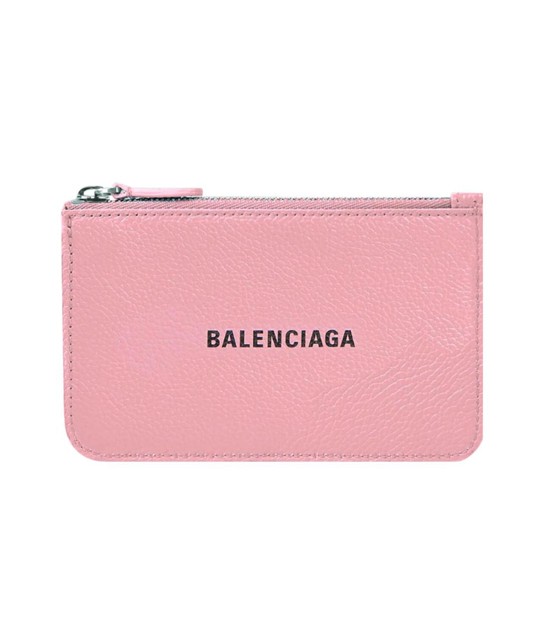 BALENCIAGA Розовый кожаный кошелек, фото 1