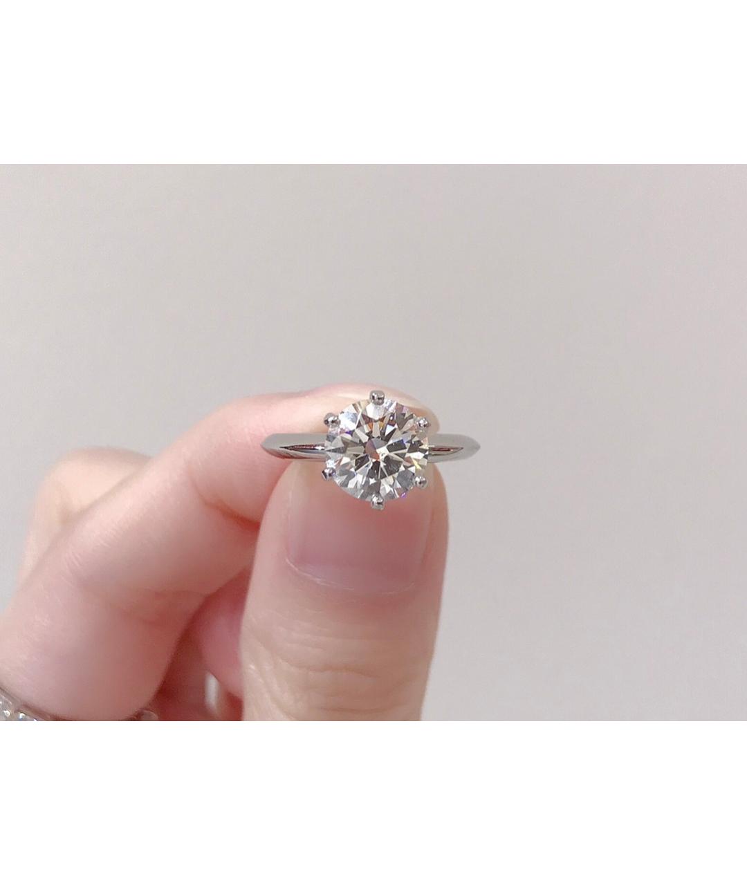 TIFFANY&CO Серебряное платиновое кольцо, фото 2