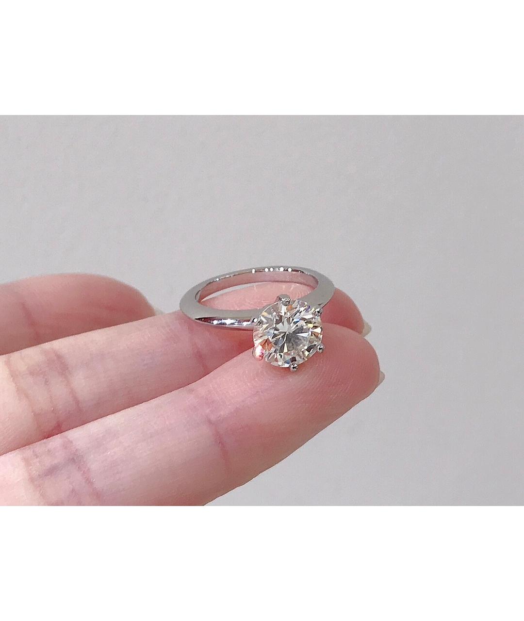 TIFFANY&CO Серебряное платиновое кольцо, фото 5