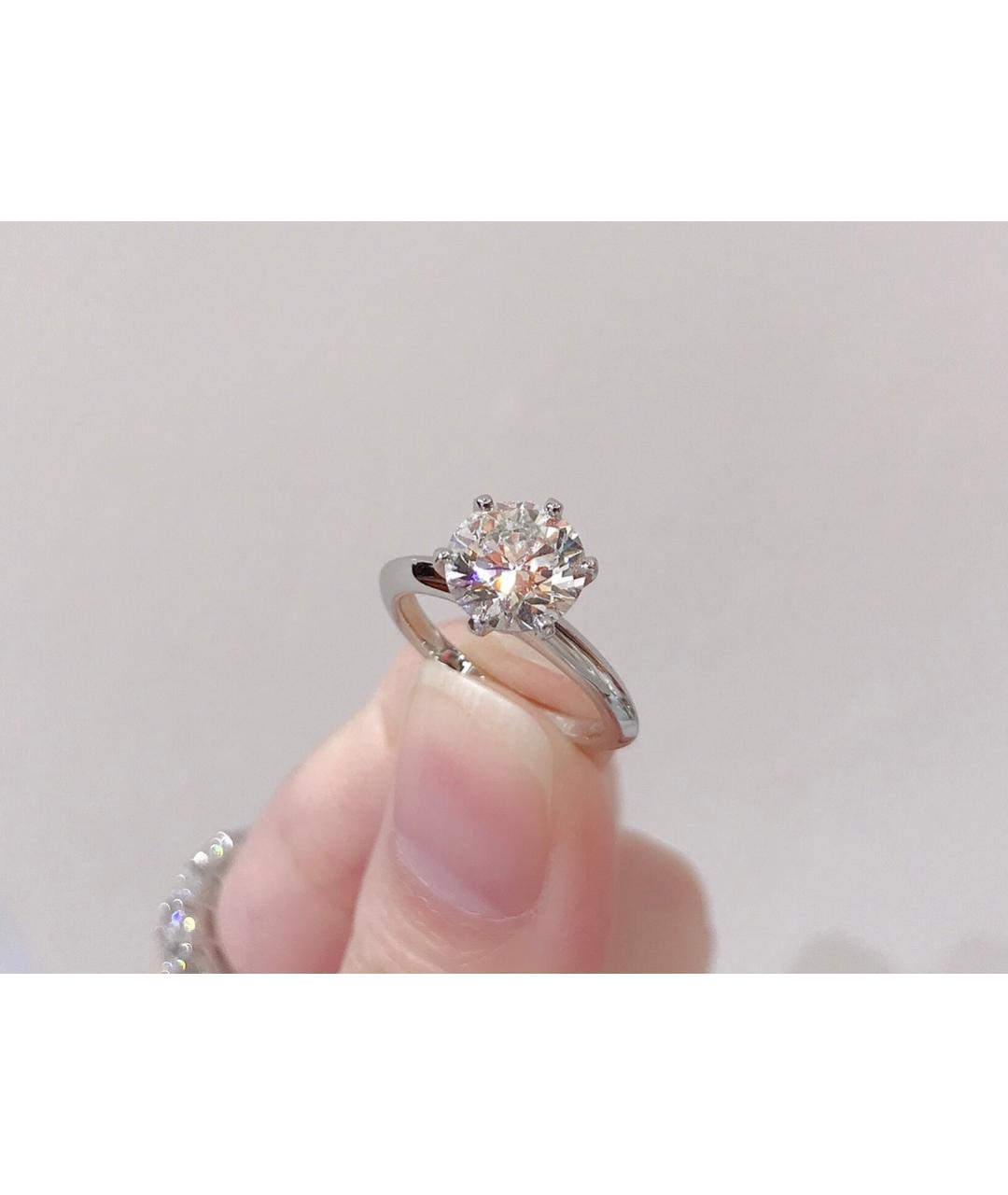 TIFFANY&CO Серебряное платиновое кольцо, фото 6