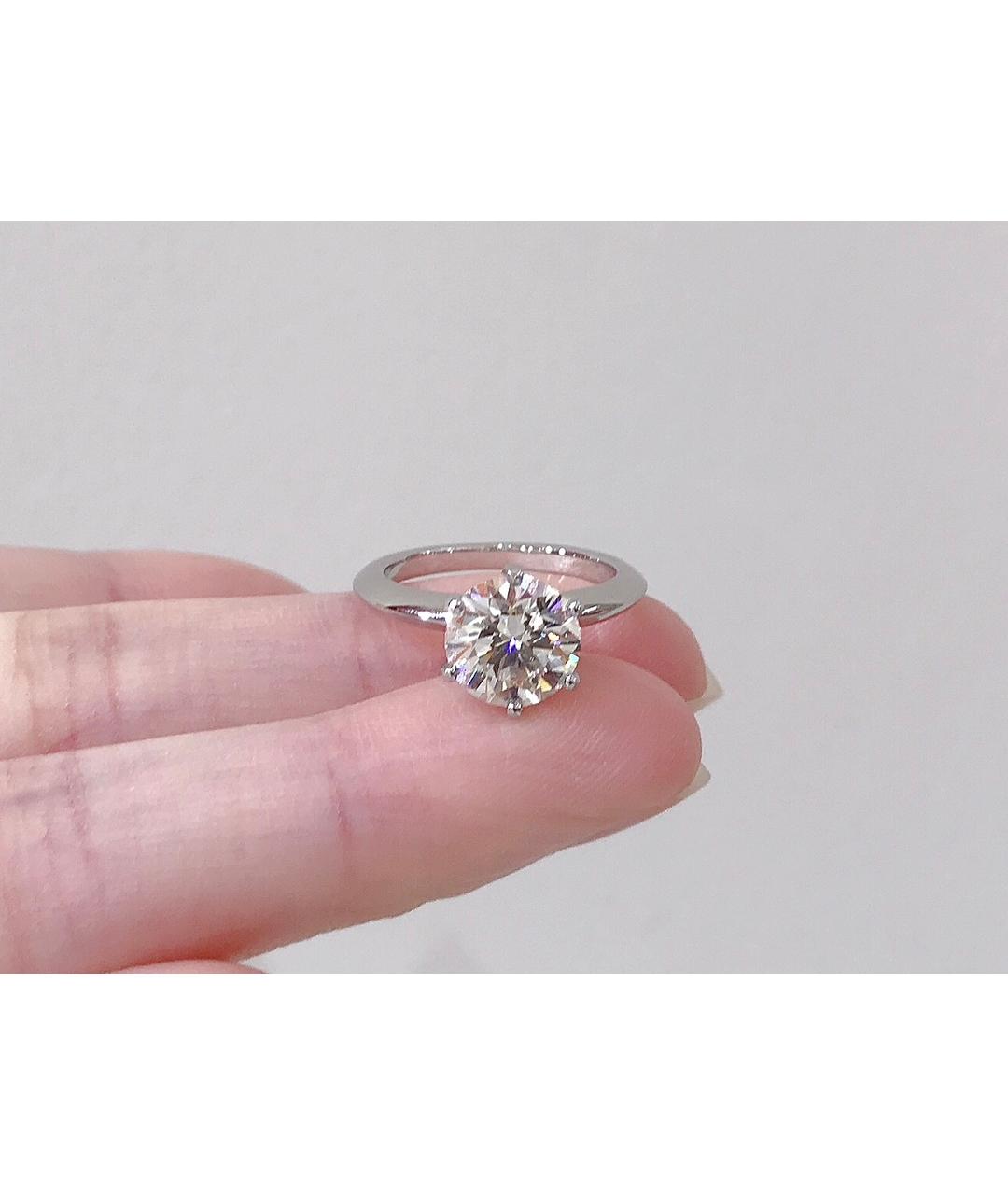 TIFFANY&CO Серебряное платиновое кольцо, фото 4