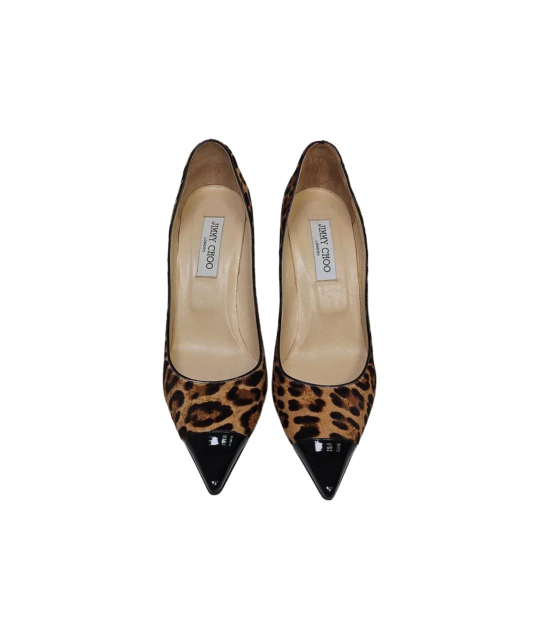 JIMMY CHOO Черные кожаные туфли, фото 2
