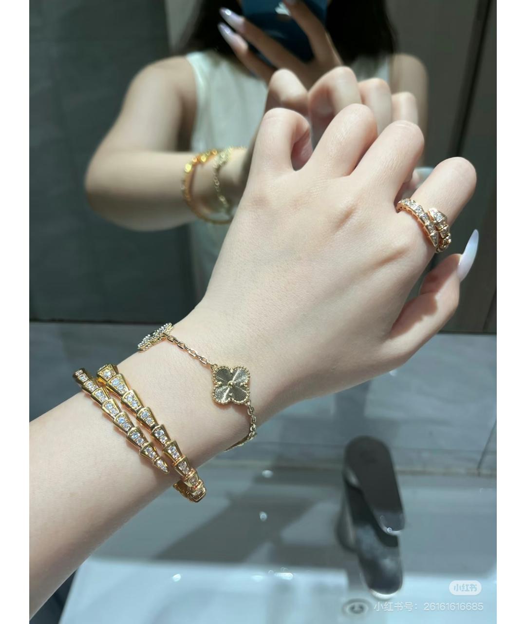 VAN CLEEF & ARPELS Золотой браслет из желтого золота, фото 5