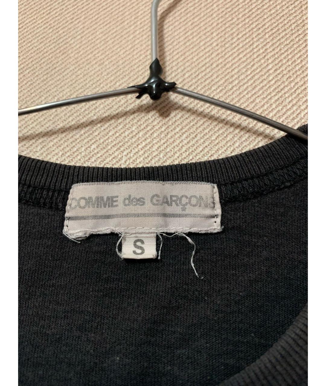 COMME DES GARÇONS Серая хлопковая футболка, фото 5