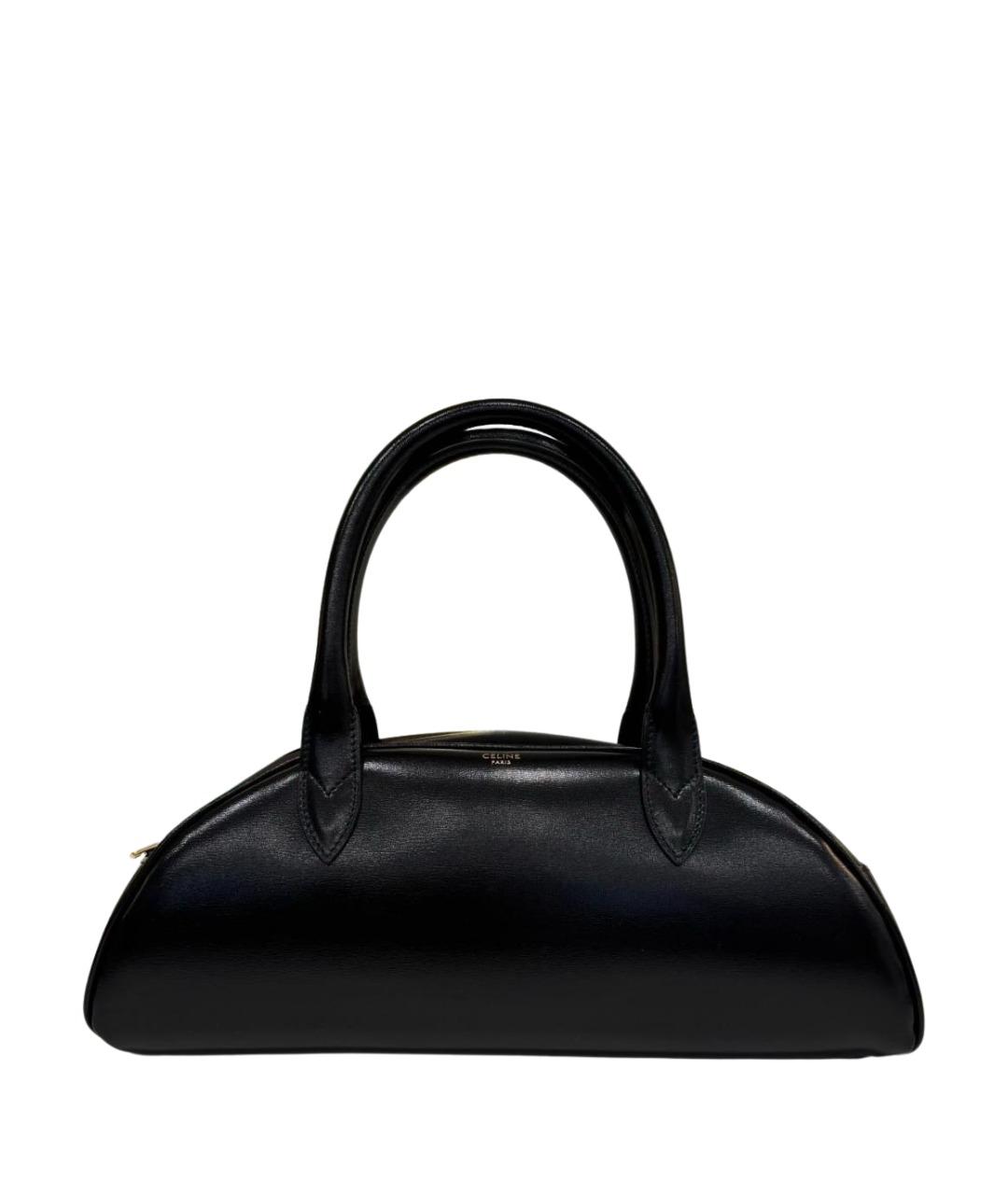 CELINE Черная сумка с короткими ручками из лакированной кожи, фото 1