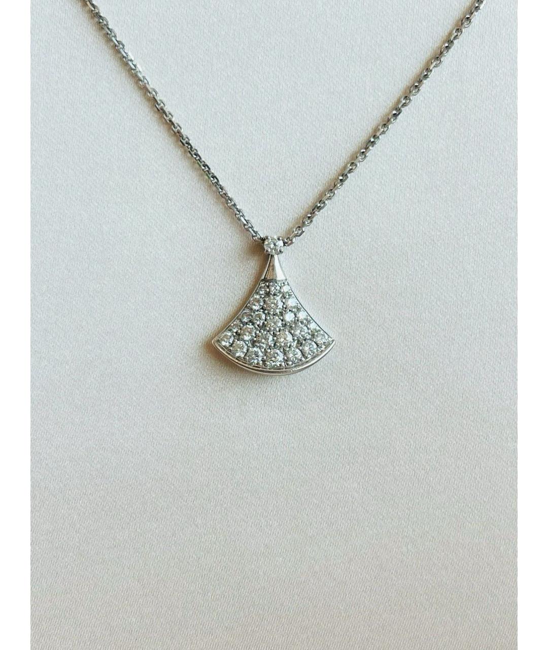 BVLGARI Серебряное колье из белого золота, фото 5