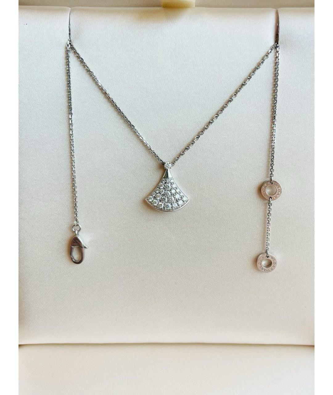 BVLGARI Серебряное колье из белого золота, фото 3