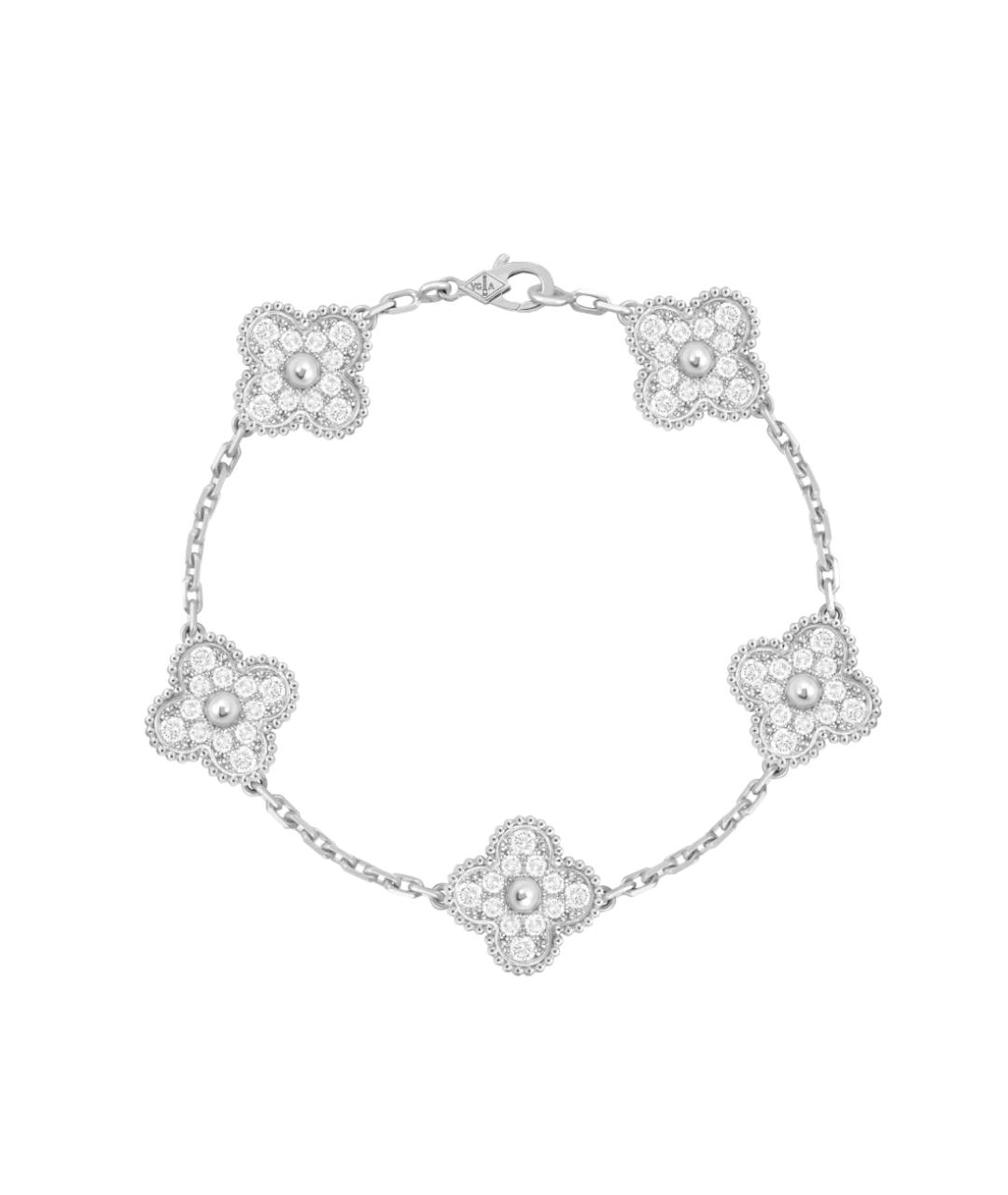 VAN CLEEF & ARPELS Серебрянный браслет из белого золота, фото 1