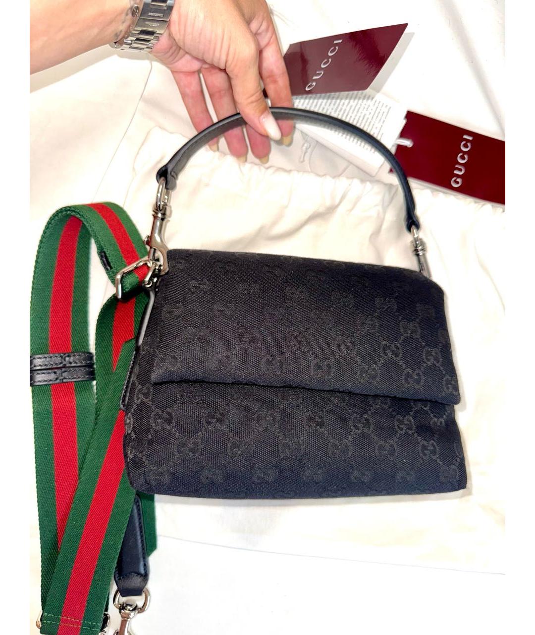 GUCCI Черная сумка с короткими ручками, фото 5