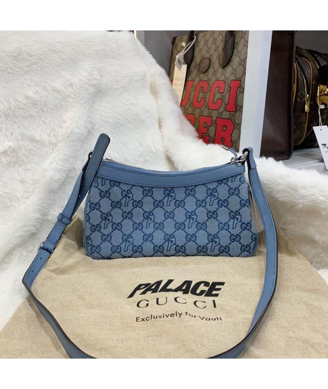 GUCCI Синяя сумка через плечо, фото 2