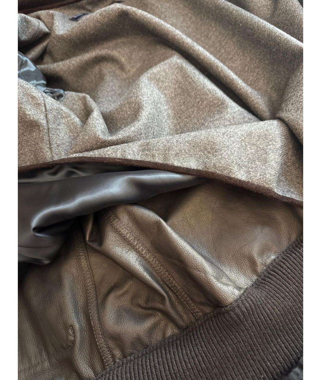 LORO PIANA Коричневая замшевая куртка, фото 4