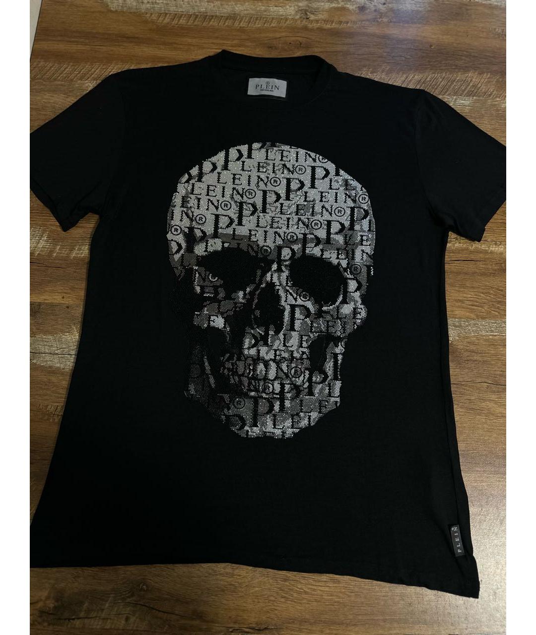 PHILIPP PLEIN Черная хлопковая футболка, фото 5