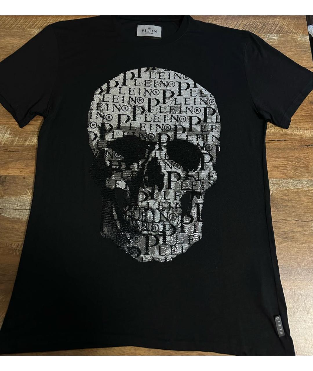 PHILIPP PLEIN Черная хлопковая футболка, фото 4