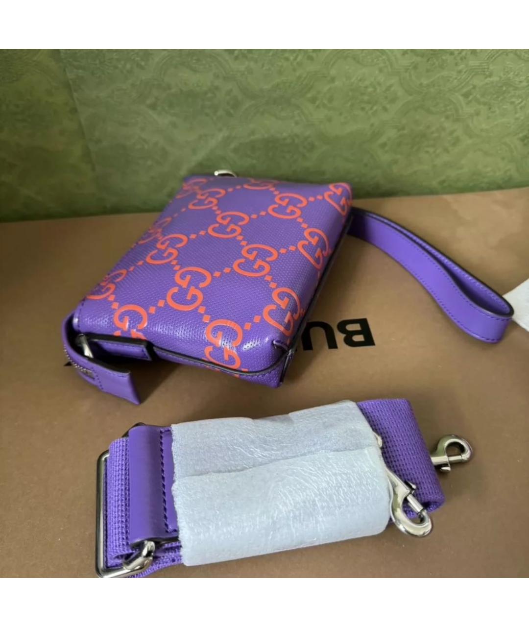 GUCCI Фиолетовая сумка через плечо, фото 4