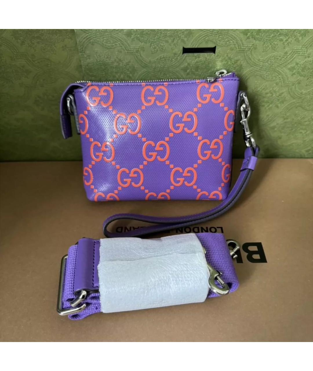 GUCCI Фиолетовая сумка через плечо, фото 2