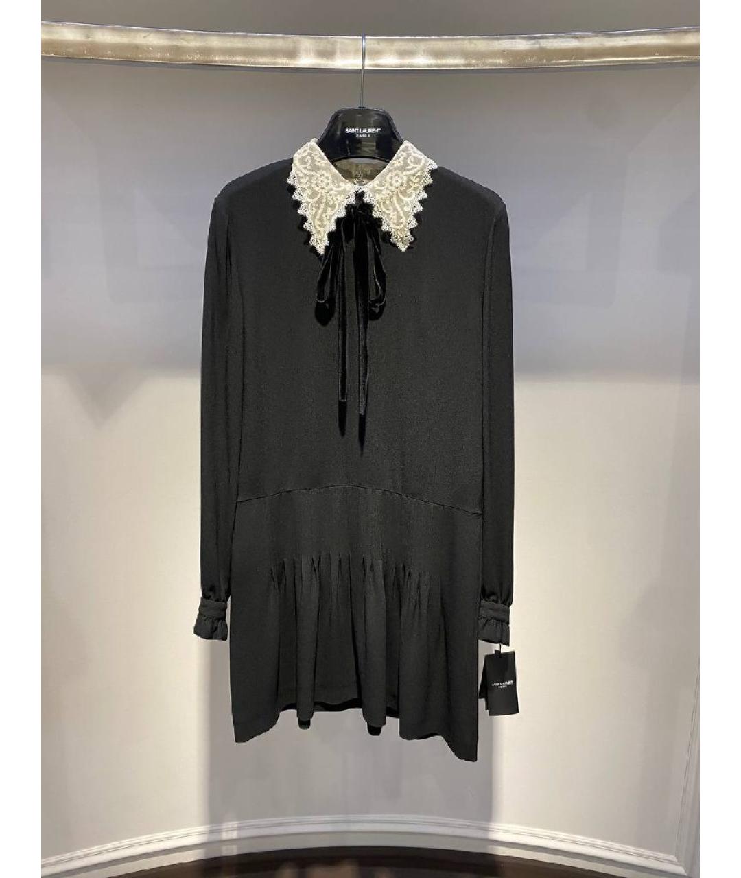 SAINT LAURENT Черное повседневное платье, фото 3