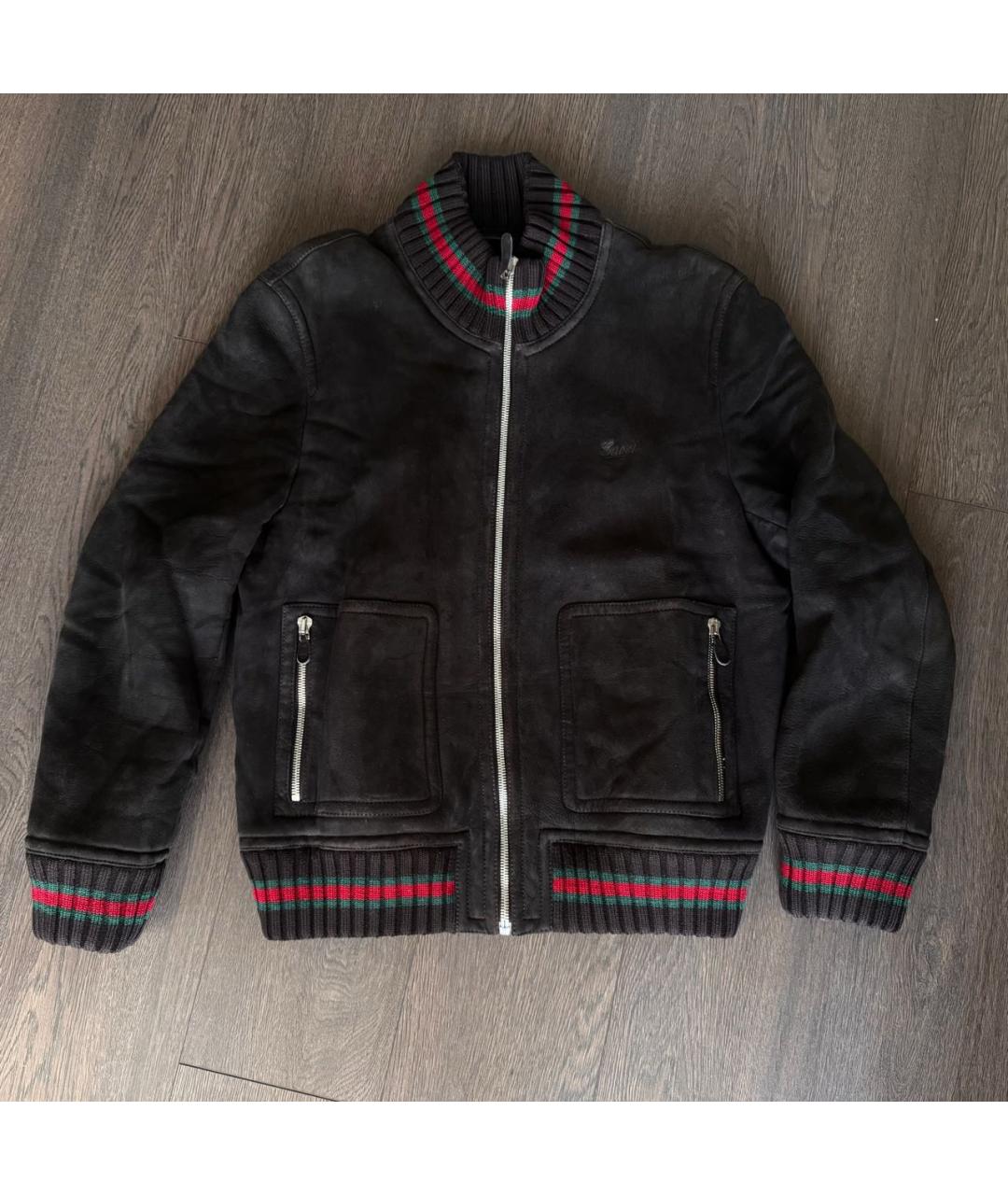 GUCCI Черная замшевая дубленка/шуба, фото 7