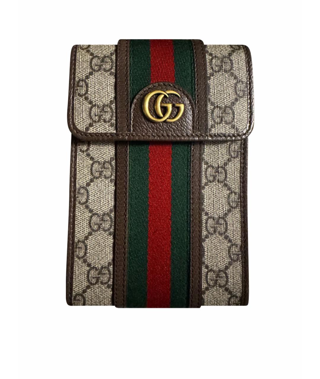 GUCCI Мульти жаккардовая сумка через плечо, фото 1